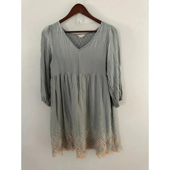 Altar'd State Boho Lace Embroidered Dress - Picture 1 of 3